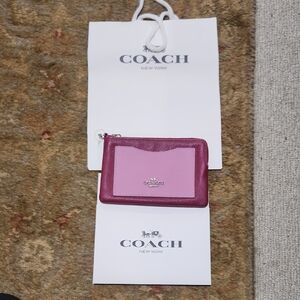 Coach Pink and Purple Wristlet